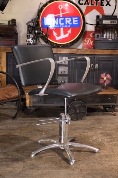 fauteuil de barbier coiffeur vintage occasion