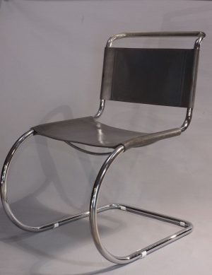chaise luge vintage MR10 de Ludwig Mies Van Der Rohe pour Thonet vers 1940