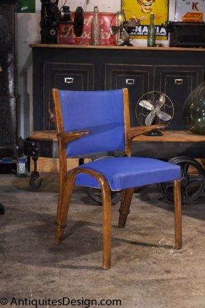 2000 fauteuil vintage steiner 1950 bleu 34