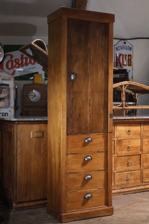 meuble de metier buffet bois brut classeur 25