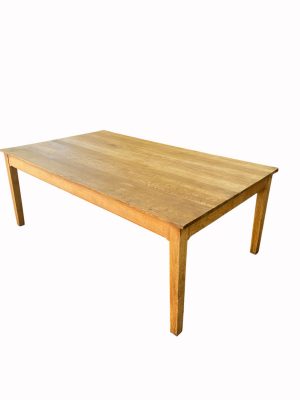2500 table pied fuseau en chene massif