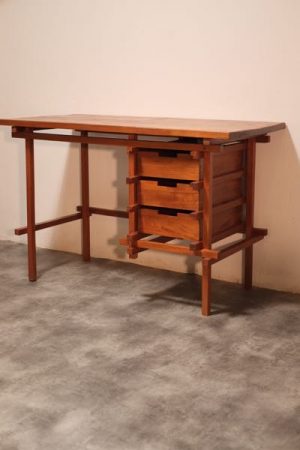 meuble bureau d'inspiration rietveld en teck massif