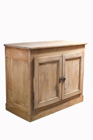 buffet ancien en bois brut decoloré 1