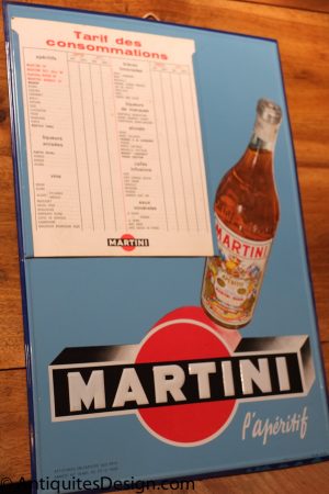lampe jumo boite kub plaque pub martini 20