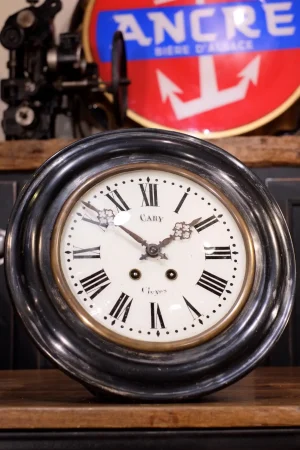 horloge ancien carillon Napoleon III en bois noir